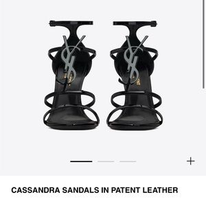 YSL Cassandra patent leather 110 heels in nearly new condition. Worn once.